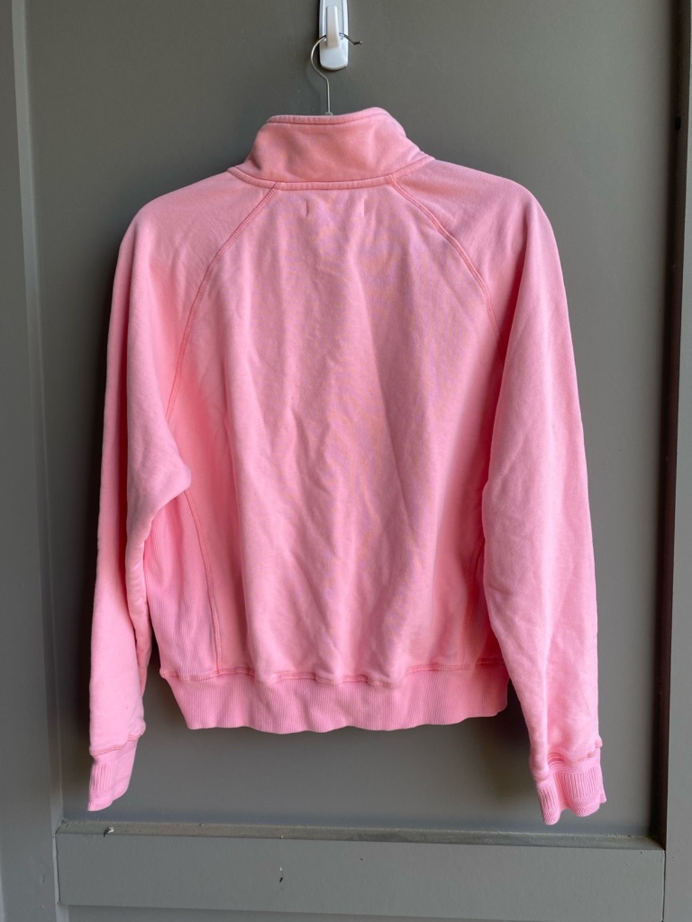 Barstool Golf Women's Pink Quarter-Zip Cropped Sweatshirt Size L - Picture 2 of 6